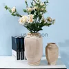 Vasi 2X Vaso in legno Decorazione Tavolo da soggiorno Articoli in legno massello Ornamento per bottiglie di fiori Decorazione per la casa x0630