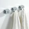 Porte-serviette porte-poinçon mural auto-adhésif crochet pour serviette étanche salle de bain accessoires de cuisine appareil ménager