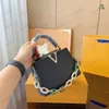 2023 SS Dames Luxurys Designer Tote Capucines MM BB Mini handtassen Taurillon lederen tas met handvat aan de bovenkant met goudkleurige metalen kettingschakels Veelkleurige kettingportemonnee