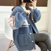 Damen Strick Chenille Nachahmung Nerz Fleece Mantel Pullover Fat MM Strickjacke Koreanische Version Lose und Lazy Top Button Jacke Rosa