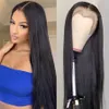 HD Transparent Lace Frontal Wig Lace Closure Wig Straight 13x6 Lace Front Human Hair Perucas Para Mulheres Negras 26 Polegadas
