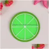 Mats Pads Fruit Shaped Coasters High Temperature Resistance Pvc Table Coffee Heat-Insated Tea Cups Drop Delivery Home Garden Kitch Dh6Ky