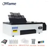 OYFAME A3 DTF T -skjorta utskriftsmaskin Värmepress Printer Direct Trasnfer Film Print för jeans hoodies