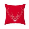 Coussin/décoratif créatif géométrie nordique rouge housse de coussin moderne décoratif étui canapé canapé siège jeter