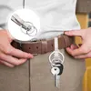 Keychains klädhängare krokar bälte nyckelring titan spänne 7.5x3.2 cm hängande ljusgrå legering arbete