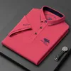 Herren Polos Marke besticktes Baumwoll-Poloshirt Herren High-End-Luxus-Top Sommer lässig Revers Kurzarm T-Shirt koreanische Mode 230629