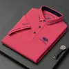 Hommes Polos Marque brodé coton polo hommes haut de gamme haut de luxe été décontracté revers à manches courtes t-shirt mode coréenne 230629