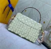 Женская сумка CROISETTE Сумочка Пляжная сумка S-lock Tote Дизайнерские сумки через плечо Lady Grid Двухцветный ремешок ручной работы Кошелек-мессенджер Кошельки Hobo Dhgate Sacoche