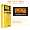 Radio Mini Pocket Dab Digital Radio Portable Fm Radio Receiver Rds with Led Display Portable Mp3 Player Support Tf Card Sleep Time Set