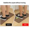 8pcs Anti Slip dywan Niepoślizgowy wielokrotnego użytku gumowa mata klejenia przeciw poślizgowi chwytak dywan dywan mata podłogowa stała naklejka naklejka na dywan