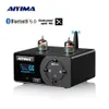 Connettori Aiyima Audio T10 Aptx Bluetooth Amplificatore per cuffie Decoder Hifi Home Theater Usb Dac Coassiale Opt Pcusb Mini Amp Telecomando