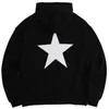 202322S Autumn and Winter New Fog Double Line Essentials Five-Star Trend Loose High Street Style Hoodie For Men Women