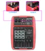 Amplifiers BMX 4/6Channel Mixer Outdoor Conference Audio USB Bluetooth Reverb Audio Processor K Song Live With Sound Card Sound Mixer