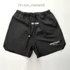 Shorts masculinos moda impressão de tela personalizada 220gsm 5 polegadas costura interna ginásio hombre suor shorts curtos refletivos de náilon para homens Z230630