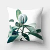 Cushion/Decorative Nordic Green Leaf Cactus Tropical Plant Cover 45x45cm Sofa Office Car Seat Waist Cushion Cover Home Decoration