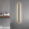 Applique murale moderne intérieur extérieur longue bande LED étanche IP65 aluminium jardin porche lumière chambre couloir éclairage