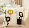 Luxury Square Pillow Case Ins Sofa Cushion Cover Decorative Pillows Covers Flower Embroidered Boho Long Cushions