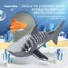 Электрические / радиоуправляемые лодки RC подводная лодка 2.4G мини-пульт дистанционного управления Shark Double Waterfroof бассейн ванна аквариум игрушки для детей летняя игрушка подарок 230629