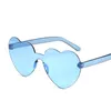Sunglasses Frames 2023 Candy color heart shape ocean personality glasses sunglasses 230629