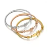 Lien Bracelets En Acier Inoxydable Creux Arbre De Vie Femmes Hommes Or Couleur Chanceux Rond Bracelet Bijoux Cadeau De Mode Charme