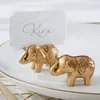 100 шт./лот свадебные сувениры для вечеринок Lucky Golden Elephant место название держатель карты украшение стола dh9727