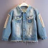 Vestes 2 12Yrs Filles Denim Manteau Bébé Fille Vêtements Printemps Broderie Enfants Jeans Veste Paillettes Petite Beauté Conception Enfants Survêtement 230630