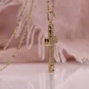 Charms Mode Klassische Zirkon Kreuz Anhänger Halskette für Frauen Trend Religiöse Amulett Schmuck Geschenk 230629