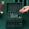 Jewelry Boxes WE Jewelry Box Ring Necklace Earring Holder Storage Box Case Jewelry Organizer Gifts Box joyeros organizador de joyas 230630