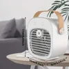 1 st Portable Air Conditioner 3 Speed ​​Evaporative laddningsbar kylare fläkt Personlig mini -luftfuktare fläkt för ditt skrivbord, nattduksbord, soffbord, rum