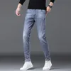 Jeans pour homme Seasons Mid Rise Stretch Straight Slim Fit Pantalon décontracté 230629