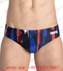 Herren Bademode Team Painted Stripes Kurzer Badeanzug Dreiecksbadeanzug Bein Boxer Badehose Höschen Trainingshose 230630