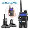 Baofeng UV-5R Rádio bidirecional de banda dupla VHF UHF LCD retroiluminado Walkie Talkie