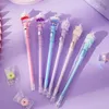 Pens 36 pcs/lot Creative Ice Cream Light Gel Pen Cute 0.5mm black Ink Signature Pens Promotional Gift Office School Supplies