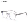 Lunettes de soleil Cadres Mode Style Lunettes Cadre Femmes Acétate Jambe TR90 Grand Rond Hommes Optique Prescription Lunettes Lunettes