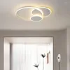 Luzes de teto Lâmpadas LED Design de anel minimalista moderno Sala de estar Quarto Lustre Decoração para casa Iluminação interna Luminária principal