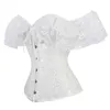 Chemisiers pour femmes Rétro Corset Tops Gothique Victorien Steampunk Lolita Chemises Sexy Hors Épaule Vintage Renaissance Médiévale Dentelle