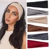 Beanie Skull Cap Solid Color Elastic Hair Bands Yoga pannband Fashion Turban Makeup Hoop Vintag Headwrap Tillbehör Partihandel 230629