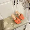 Frühling Karree Handtuch Pelzigen Hausschuhe Frauen Bowknot Offene spitze Süße Außerhalb Tragen Stiletto Sandalen High Heels