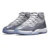 Tênis de basquete 11s para homens e mulheres Cherry Cool Gray Concord45 Gamma Blue Boné e vestido criado Space Jam Legend Blue Cherry Low Concord Blue Tênis