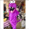 Nowa postać dorosłych Purple Monster Mascot Costume Halloween świąteczny sukienka Pełne ciało Props Strój maskotka
