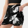 Gonne Minigonna da donna The Witch'S Due strati con tasca Sport Fitness Running Skorts Rat Animal Familiar Witch Witchy