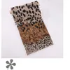 Sjaals Multi-Purpose Leopard Little Tie Halsdoek Print Sjaal Haarband Vrouwen Zijde Slaap Patroon Sjaals Voor Vrouwen