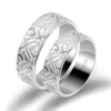 Cluster Ringe 925 Sterling Silber Paar Ring für Liebhaber S925 Jahrestag Band Männer Frauen Edlen Schmuck Hochzeitsgeschenke