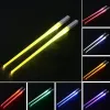 Creative 2pcs/Pal LED Chopsticks Light Up Durable Lightweight Kitchen Dinning Room Party Portable Food Safe Tableware JN30