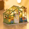 Doll House Accessories Robotime Rolife DIY Spring Encounter Flowers Doll House with Furniture Children Adult Miniature Dollhouse Wooden Kits Toy DG154 230629