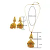 Necklace Earrings Set MANDI Red Blue Natural Stone Inlaid Spherical Tassel Jewelry Non-fading Gold-plated Earring Two-piece Sets