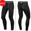 Fashion 2017 Pro Tight Mens High Strech Skinny Athletic Sweat Fitness Running Basketball Pants Leggings Compression Combat Pants212U