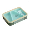 Ensembles de vaisselle Bento Lunch Box Anti-fuite 3 compartiments Conteneurs Boîtes Sans BPA Passe au lave-vaisselle Couleurs Pour adultes Enfants T21C