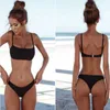 Kvinnors badkläder Kvinnors baddräkt Push Up Brasilian Bikini Set Vintage Badkläder Transparent Minibikini Bathing Suits Micro Bichini