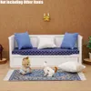 Acessórios para casa de bonecas Odoria 1 12 sofá-cama em miniatura com almofadas sala de estar quarto conjunto de móveis para casa acessórios para casa de bonecas decoração de casa de bonecas 230629